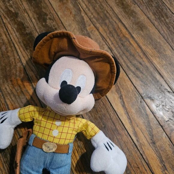 DISNEY PARKS Mickey x Woody Toy Story Plush 11" - Picture 4 of 6